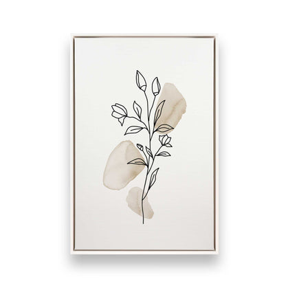 Chill Flower Sketches, Set of 3 Canvas Prints