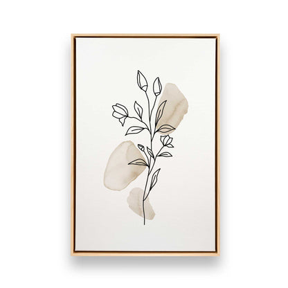 Chill Flower Sketches, Set of 3 Canvas Prints