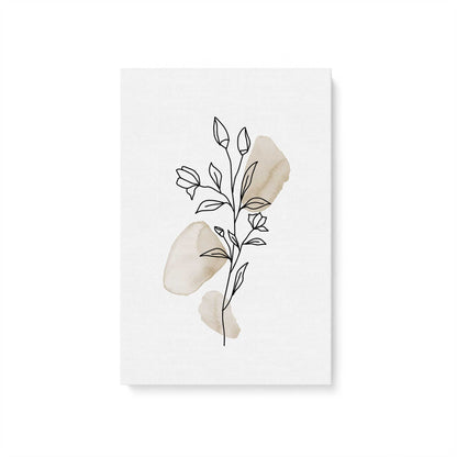 Chill Flower Sketches, Set of 3 Canvas Prints