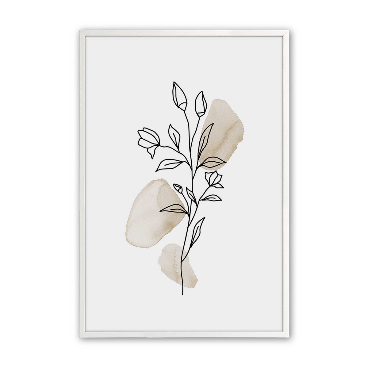 Chill Flower Sketches Set of 3 At Prints
