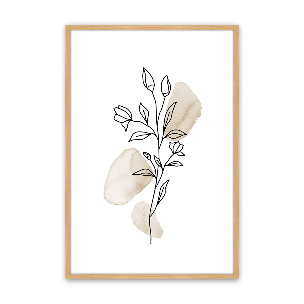 Chill Flower Sketches Set of 3 At Prints