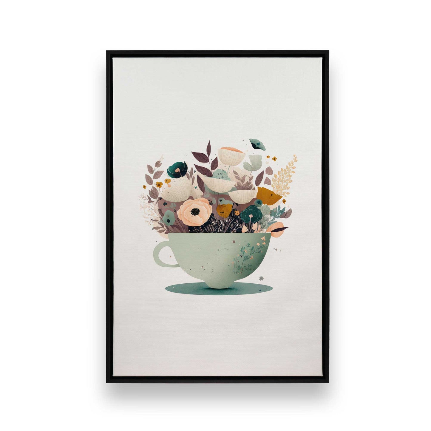 [Color:Satin Black], Picture of art in a Satin Black frame
