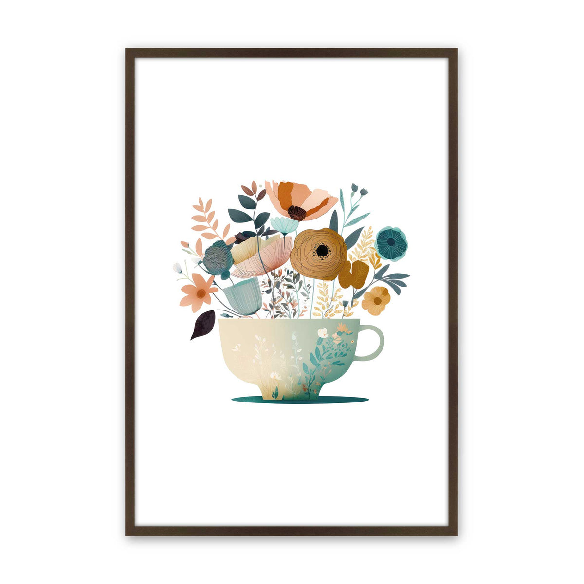 [Color:Belvinder Brown], Picture of art in a Belvinder Brown frame