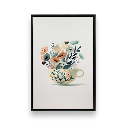 Happy Cups, Set of 3 Canvas Prints