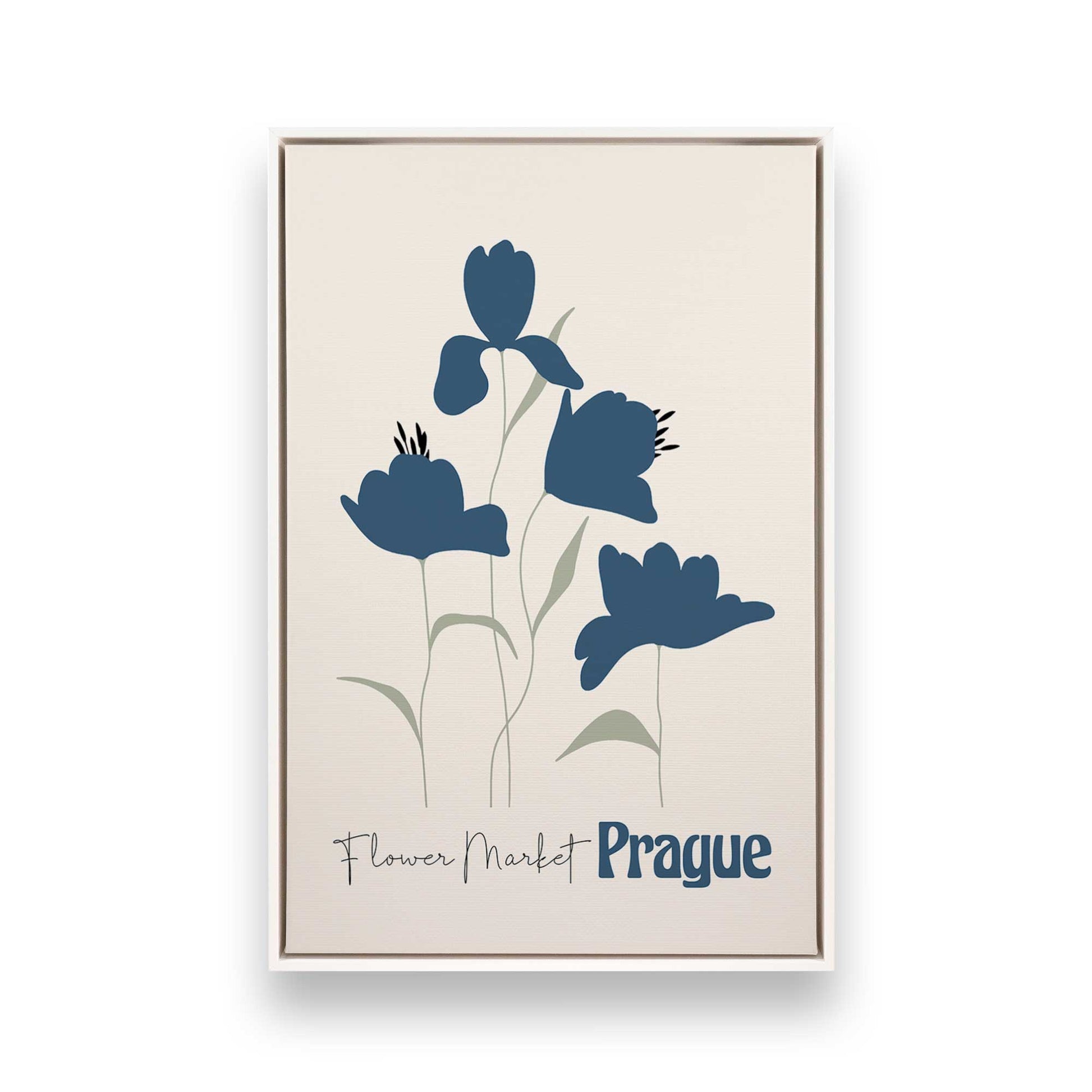 [Color:Opaque White], Picture of art in a White frame