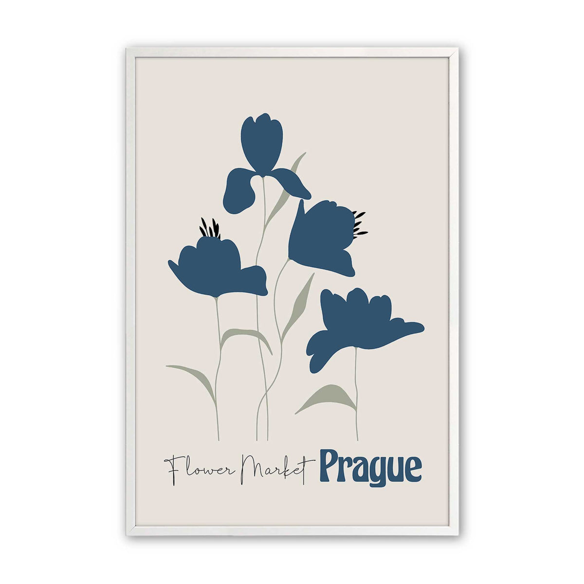 [Color:Opaque White], Picture of art in an Opaque White frame