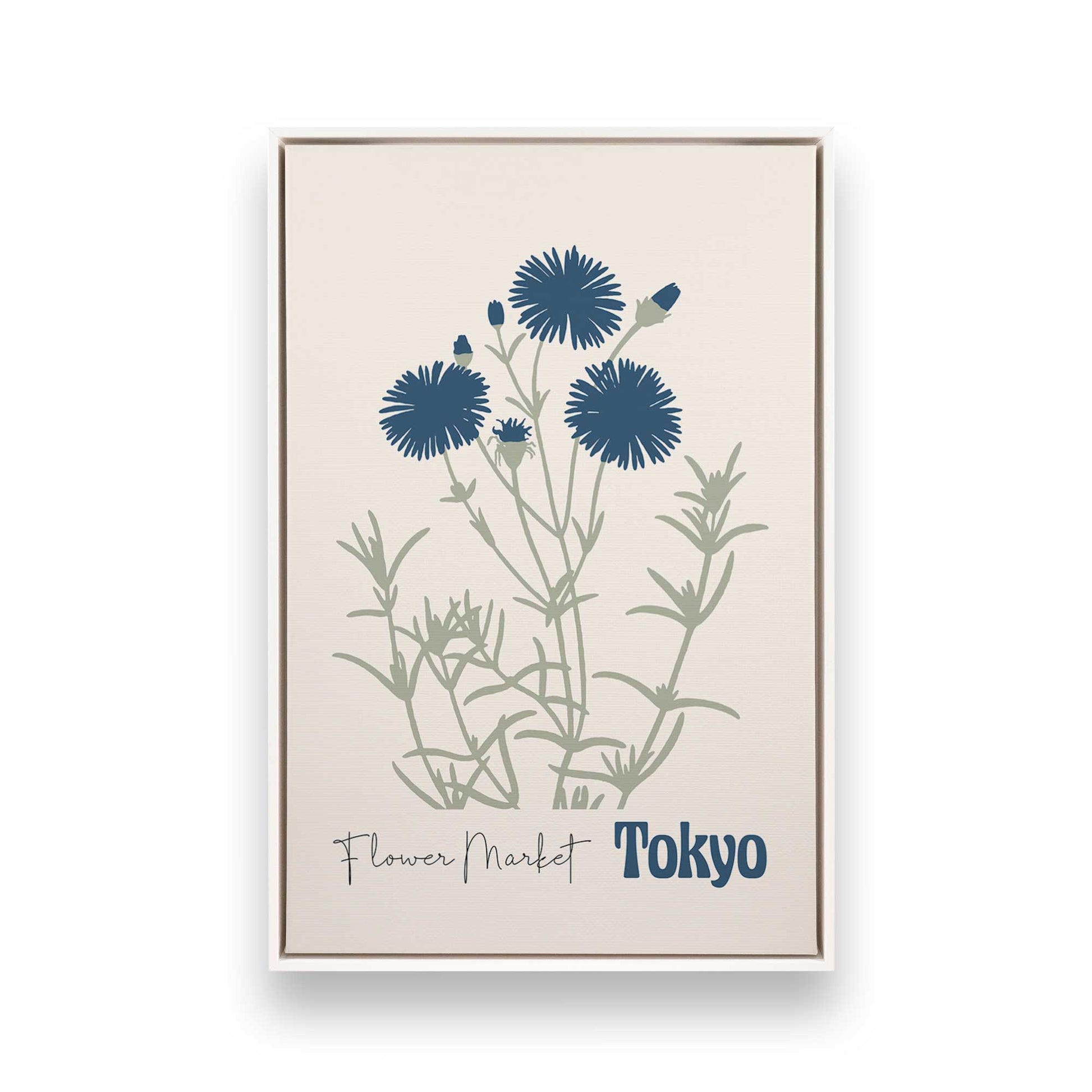[Color:Opaque White], Picture of art in a White frame