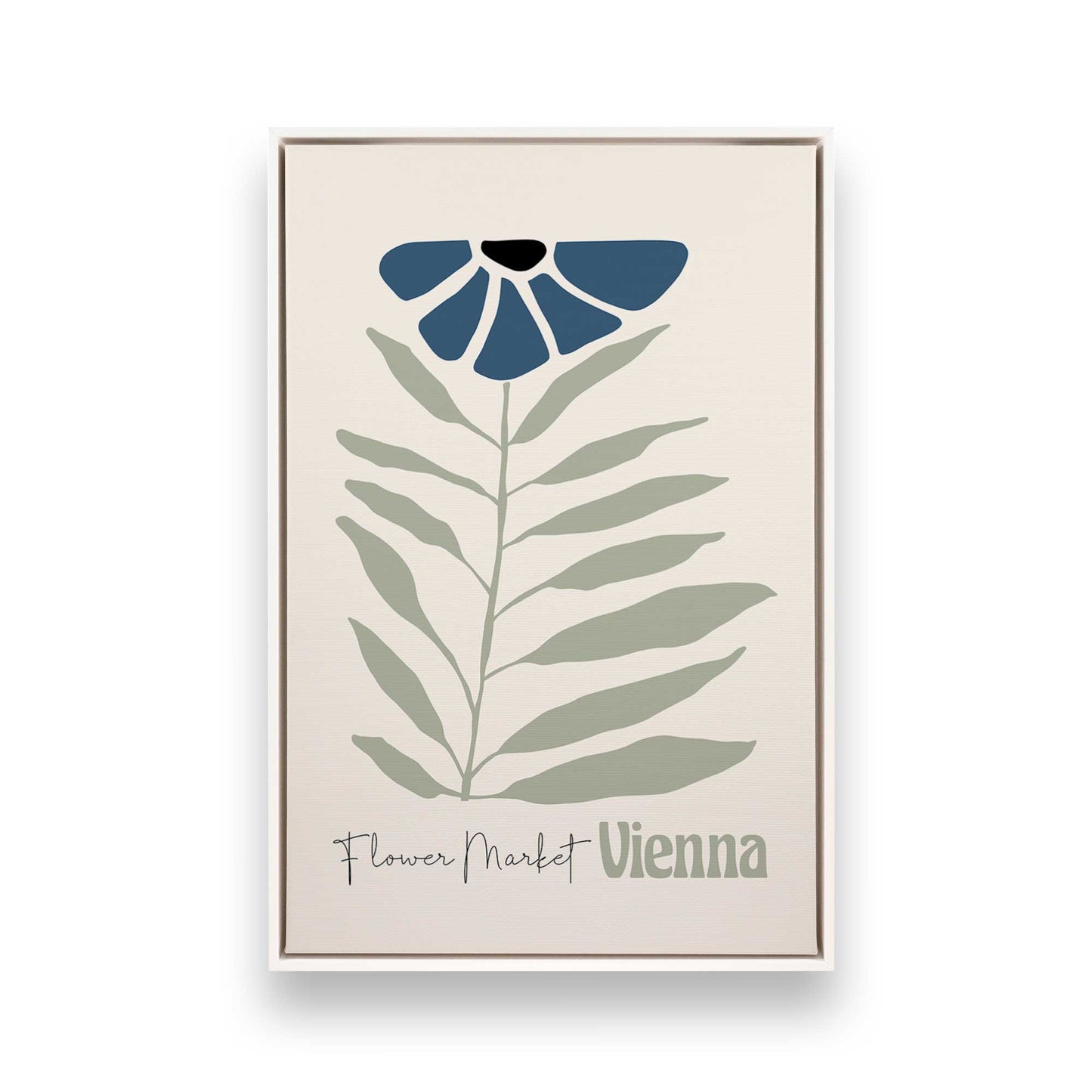 Blue Global Blooms, Set of 3 Canvas Prints