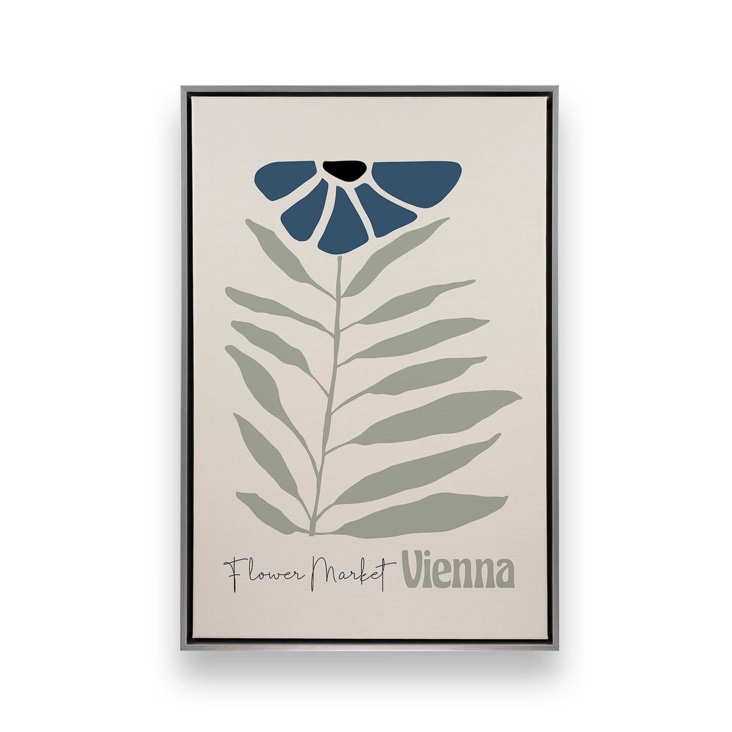 Blue Global Blooms, Set of 3 Canvas Prints