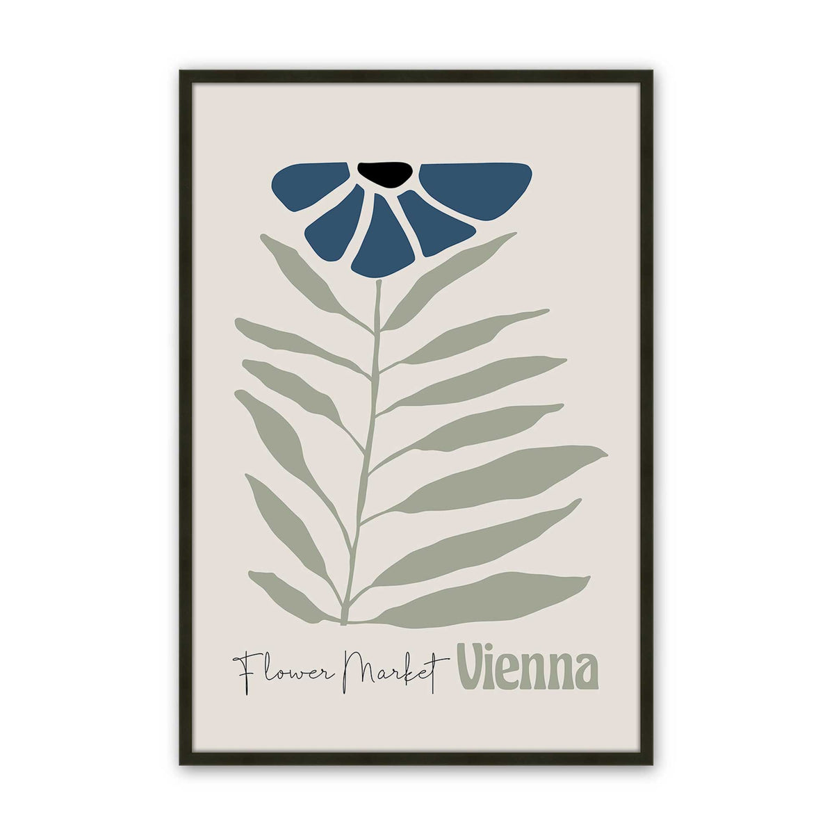 Blue Global Blooms Set of 3 At Prints