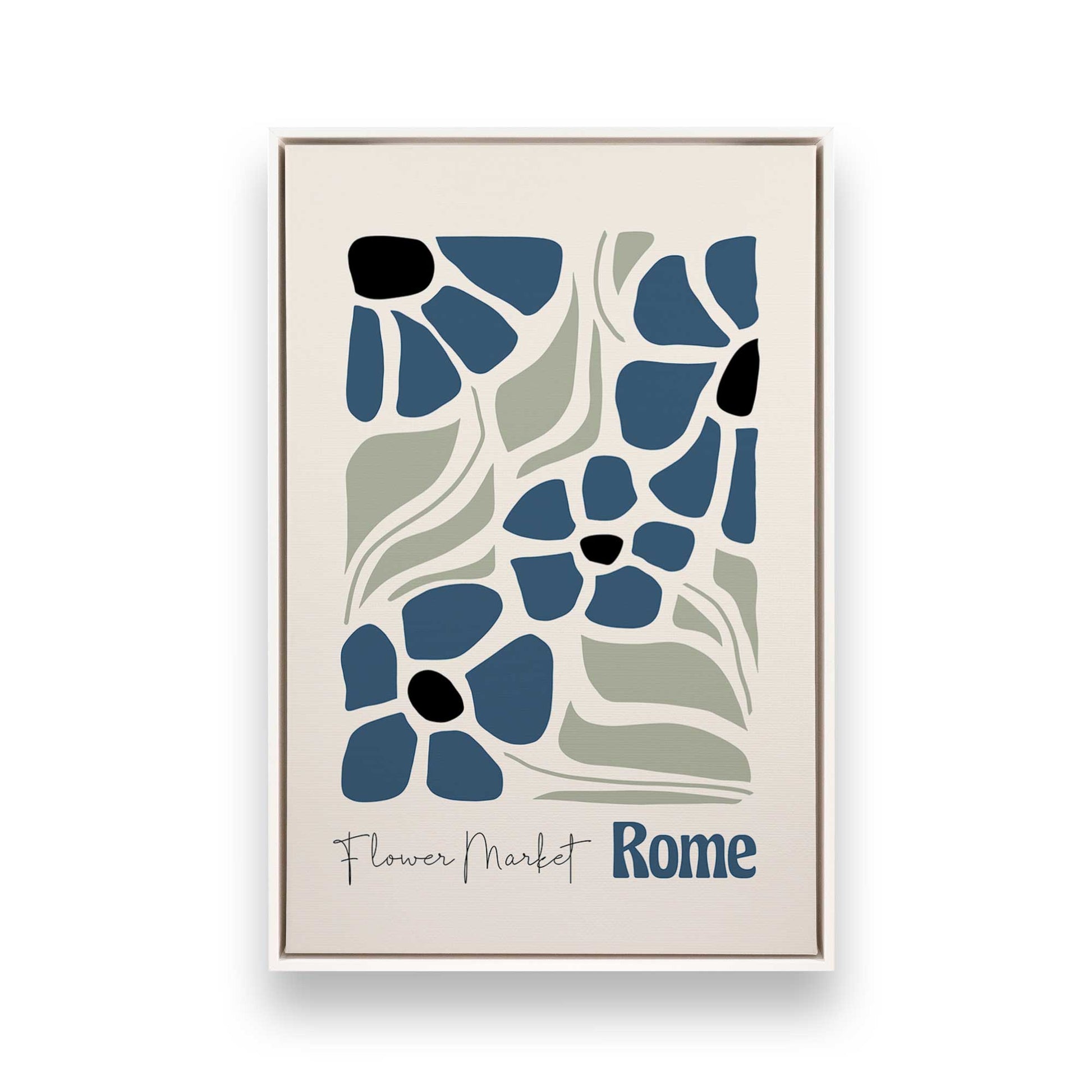 [Color:Opaque White], Picture of art in a White frame