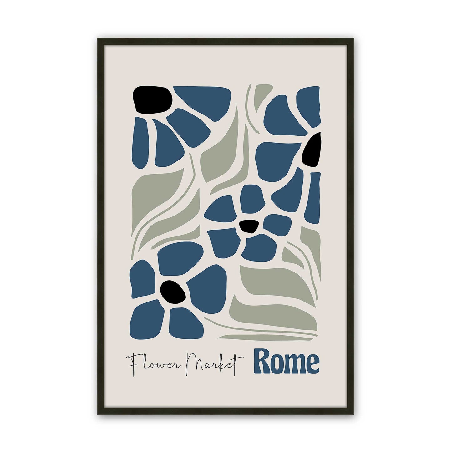 [Color:Satin Black], Picture of art in a Satin Black frame