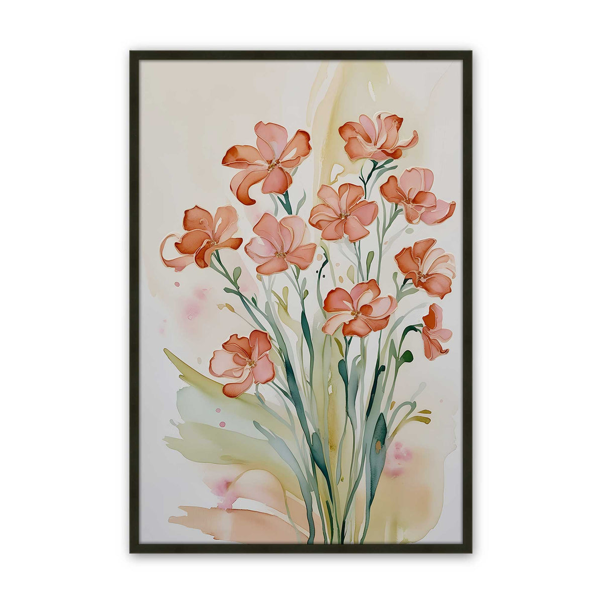 [Color:Satin Black], Picture of art in a Satin Black frame
