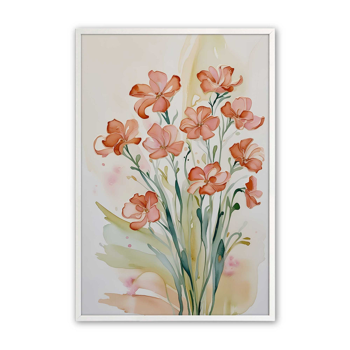 [Color:Opaque White], Picture of art in an Opaque White frame