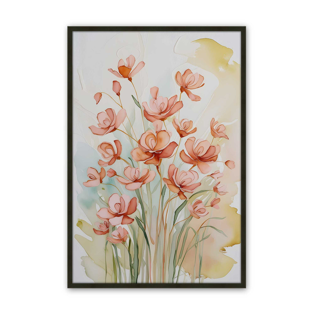 [Color:Satin Black], Picture of art in a Satin Black frame