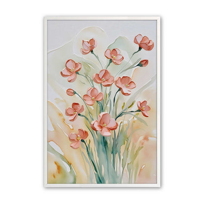Peachy Flower Party Set of 3 At Prints