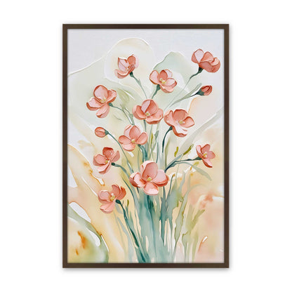 Peachy Flower Party Set of 3 At Prints