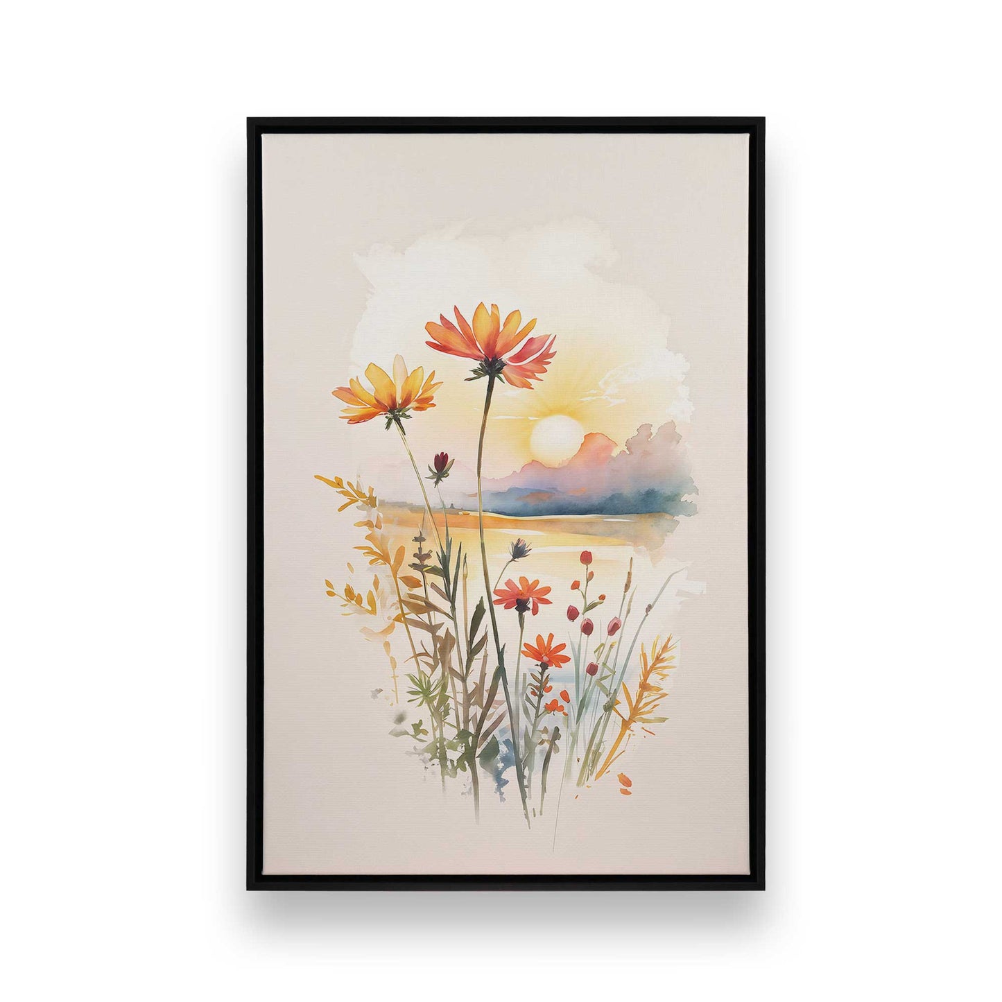 [Color:Satin Black], Picture of art in a Satin Black frame