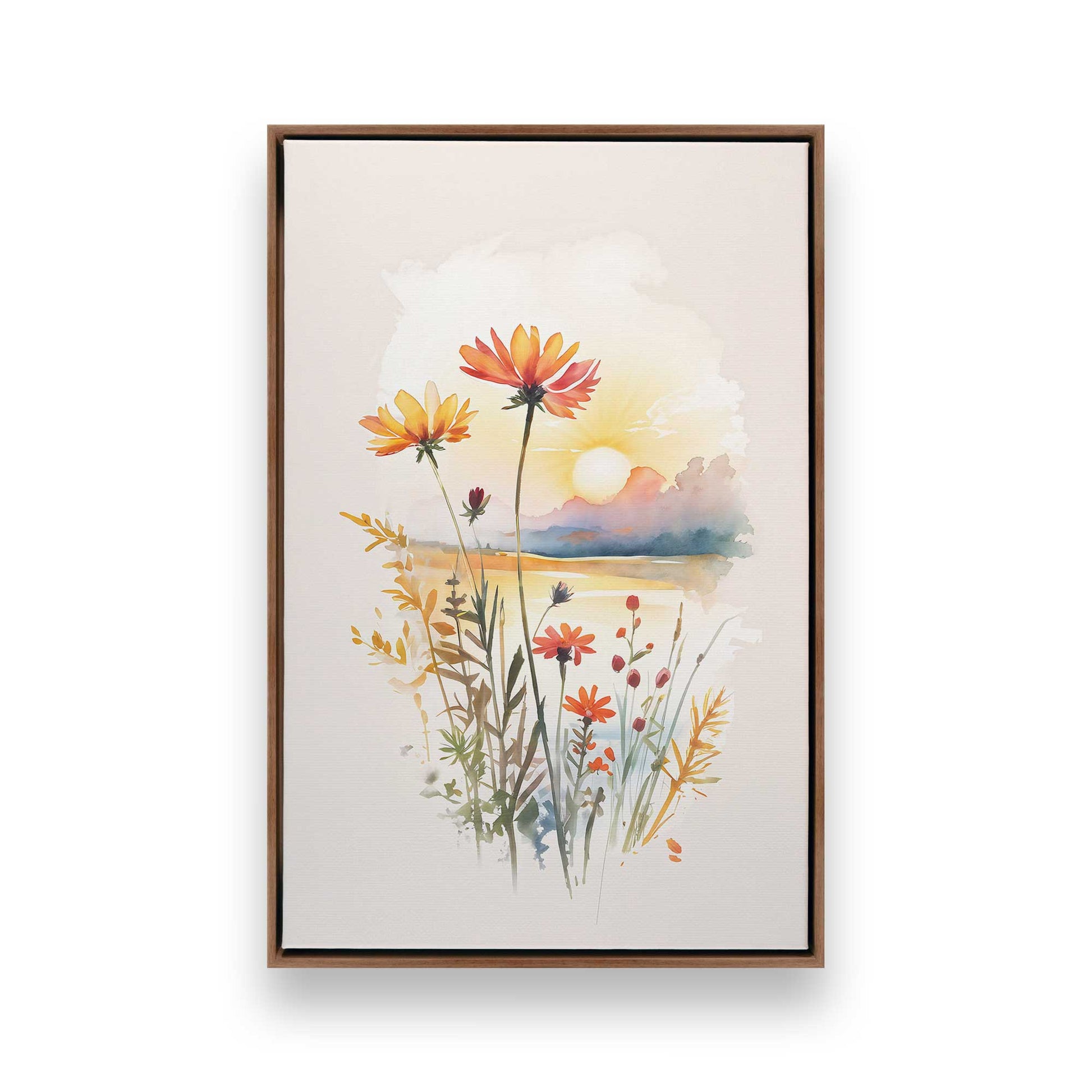 [Color:Walnut], Picture of art in a Walnut frame