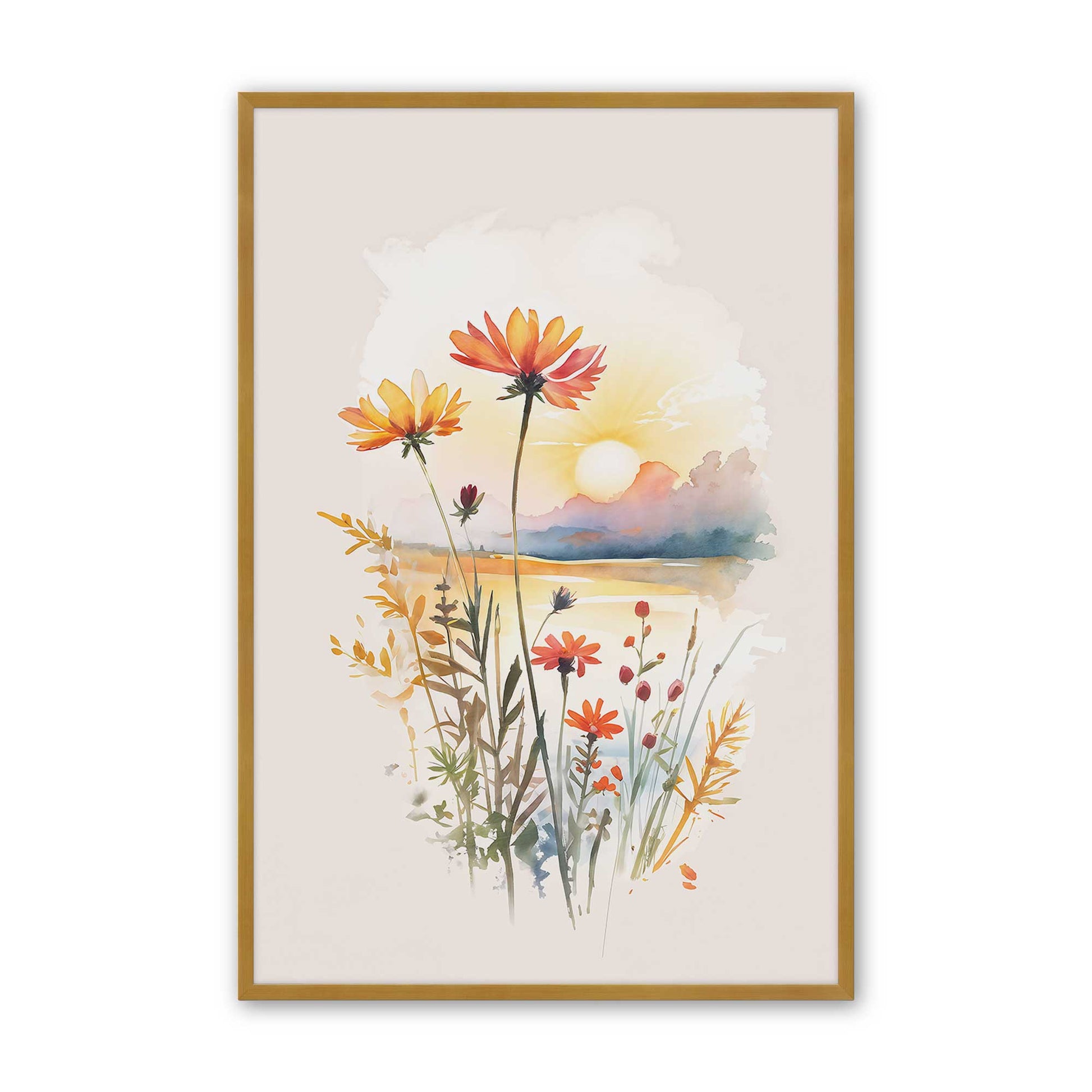 [Color:Polished Gold], Picture of art in a Polished Gold frame