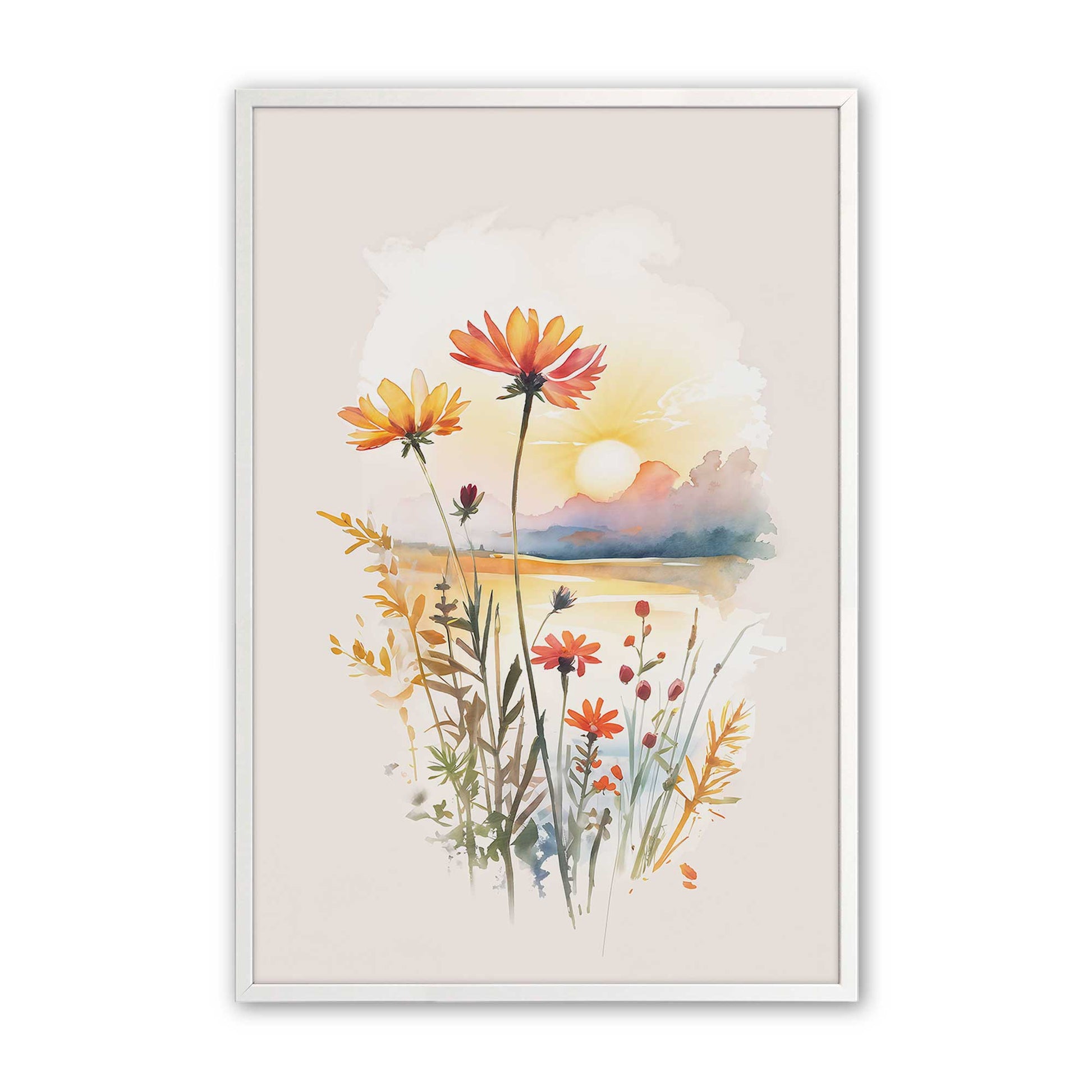 [Color:Opaque White], Picture of art in a Opaque White frame