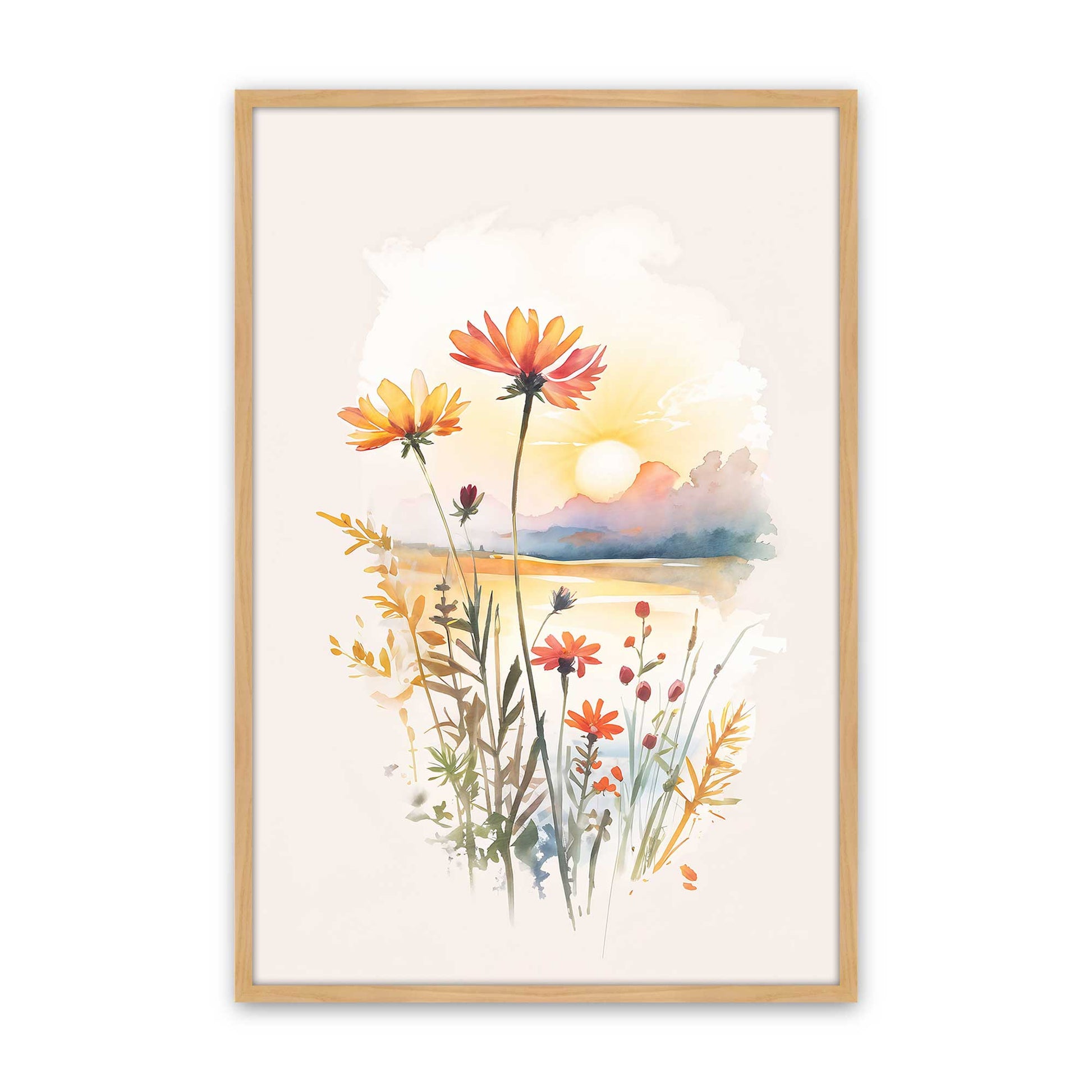 [Color:American Maple], Picture of art in a American Maple frame