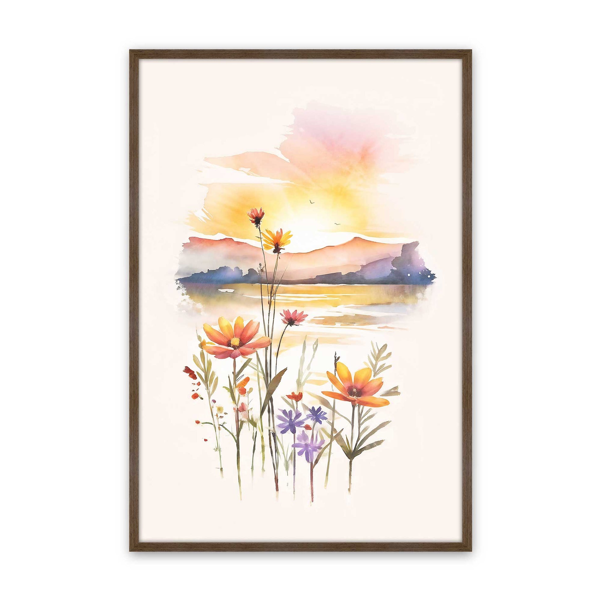 [Color:Walnut], Picture of art in a Walnut frame