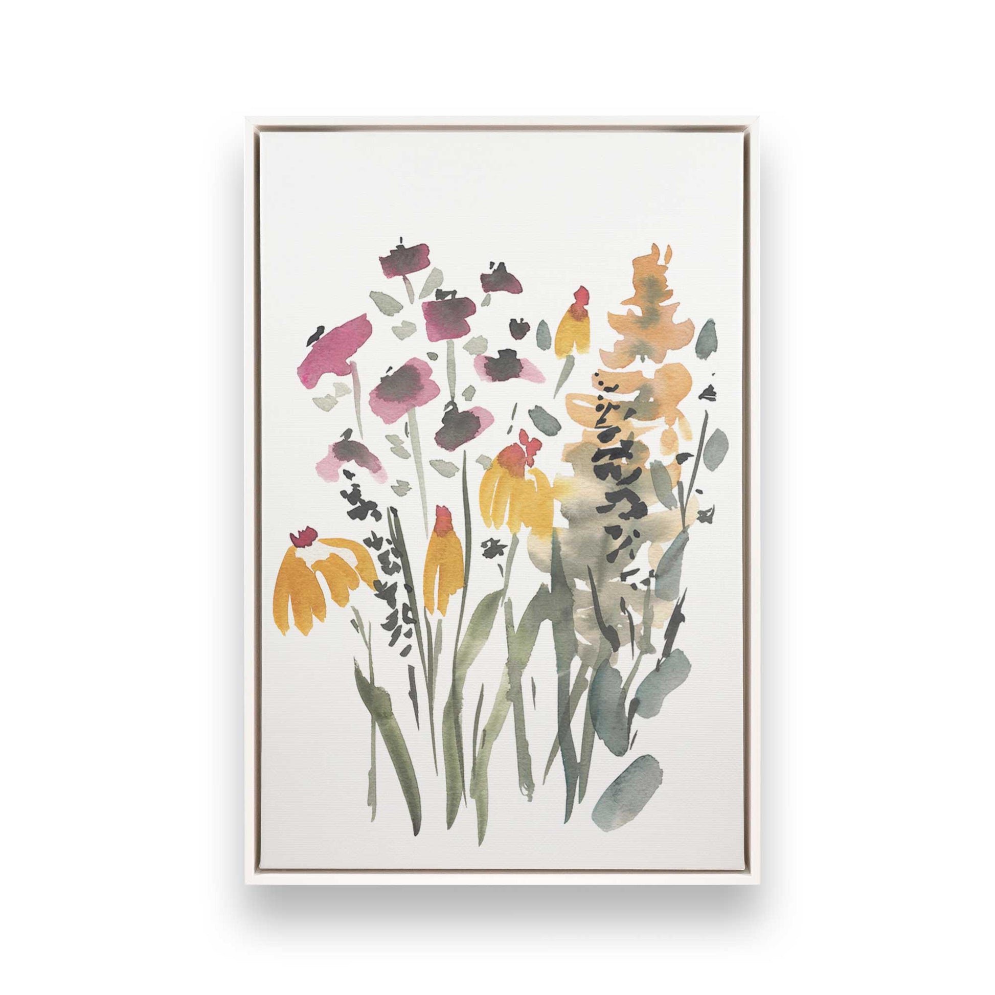 [Color:Opaque White], Picture of art in a White frame
