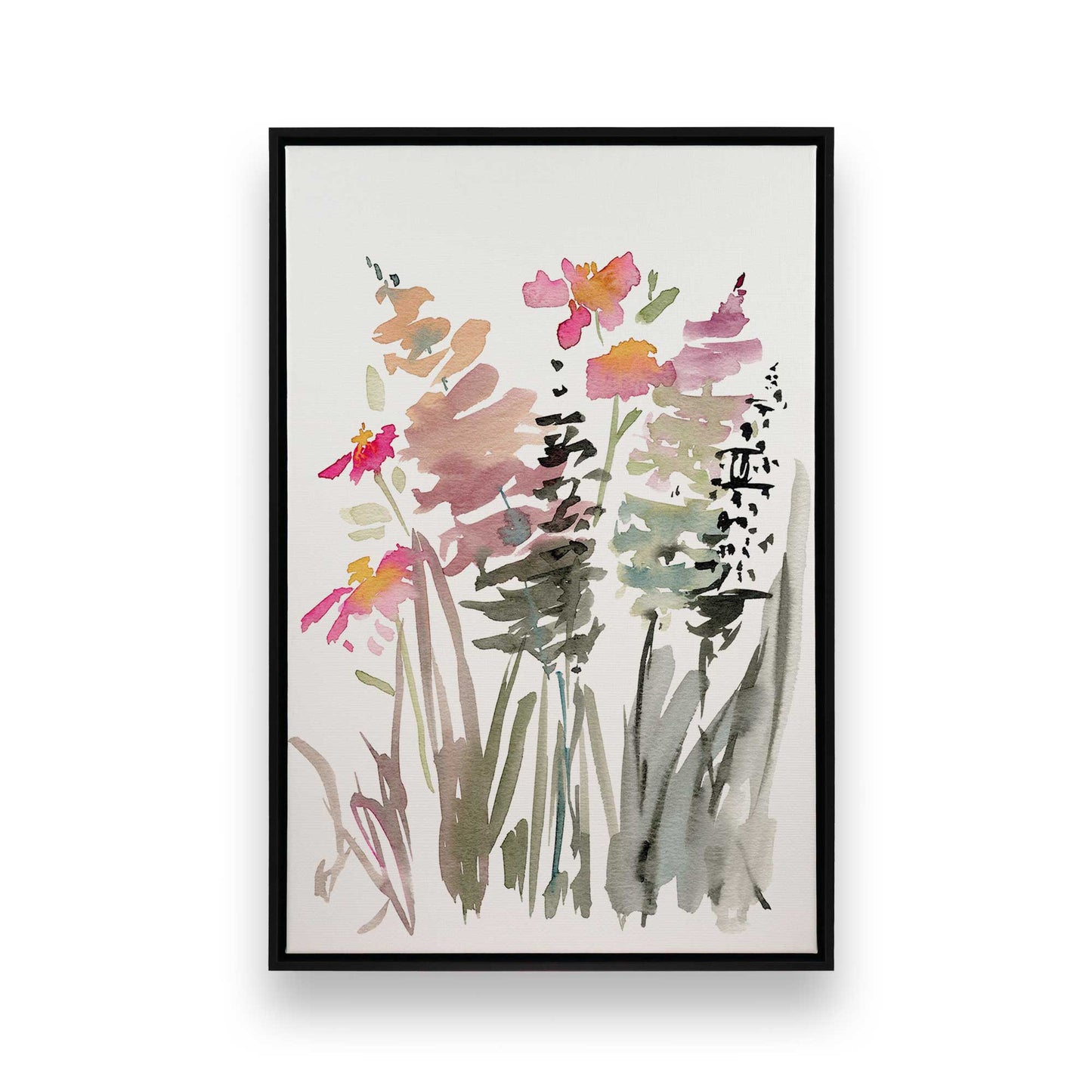 Pinky Meadow Pops, Set of 3 Canvas Prints