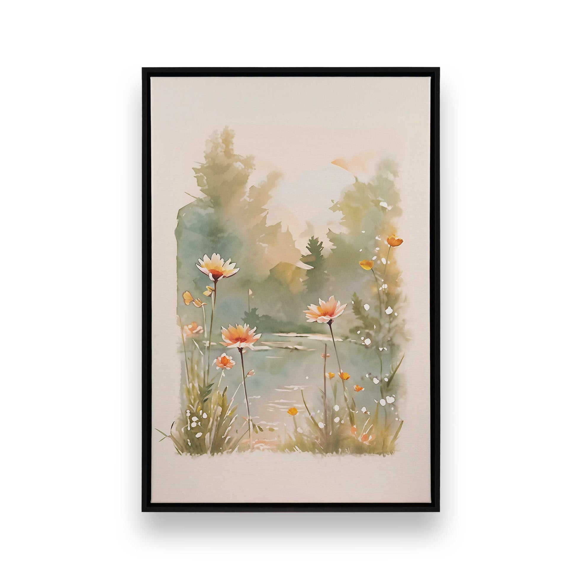 [Color:Satin Black], Picture of art in a Satin Black frame