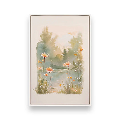 [Color:Opaque White], Picture of art in a White frame
