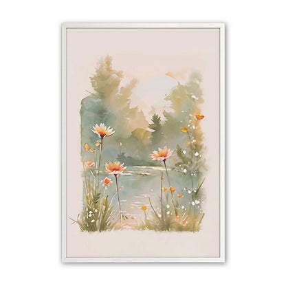[Color:Opaque White], Picture of art in a Opaque White frame