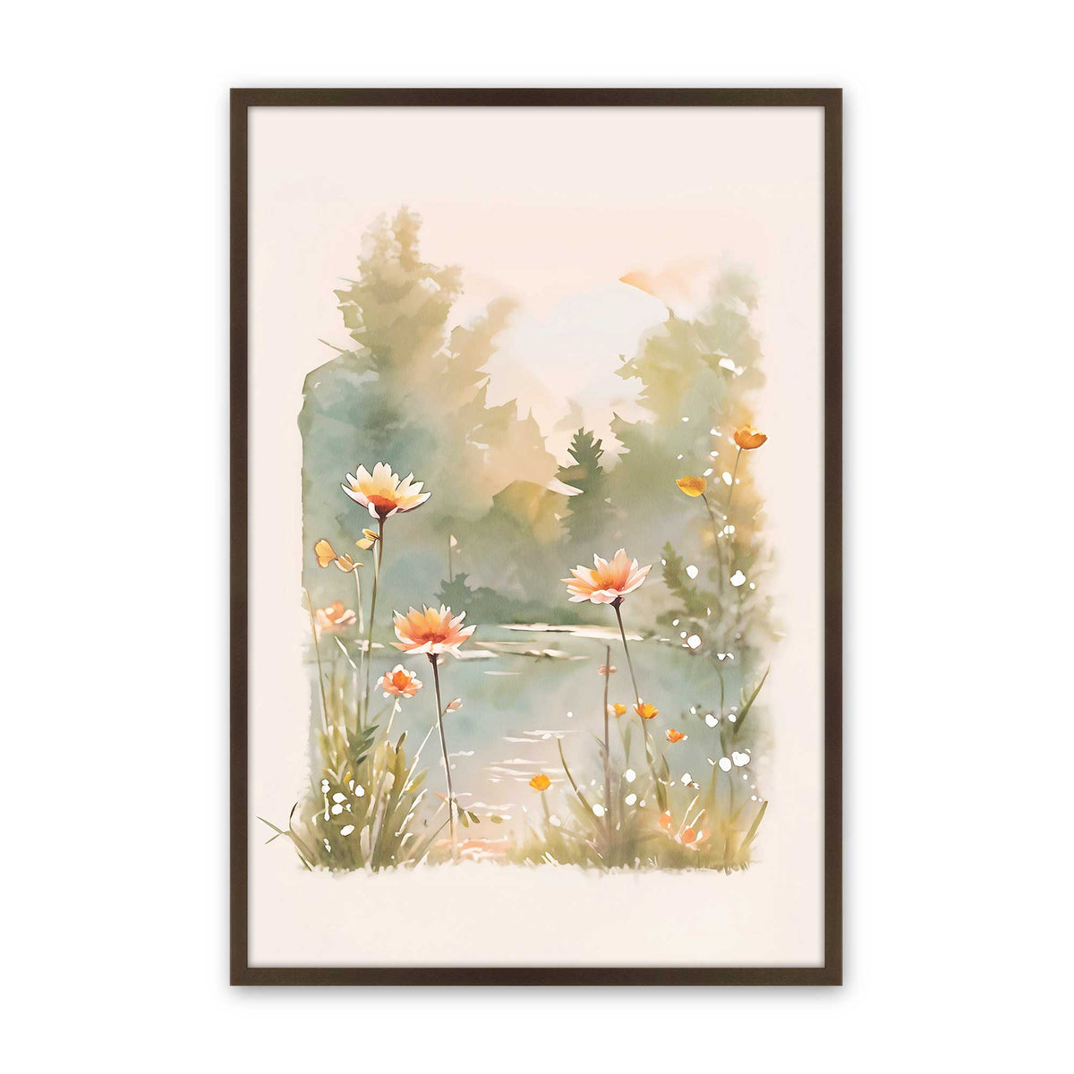 [Color:Belvinder Brown], Picture of art in a Belvinder Brown frame
