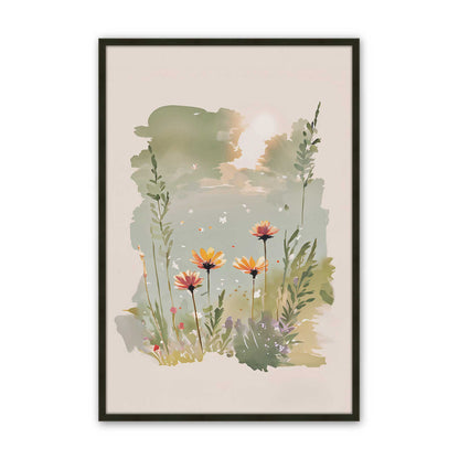 [Color:Satin Black], Picture of art in a Satin Black frame