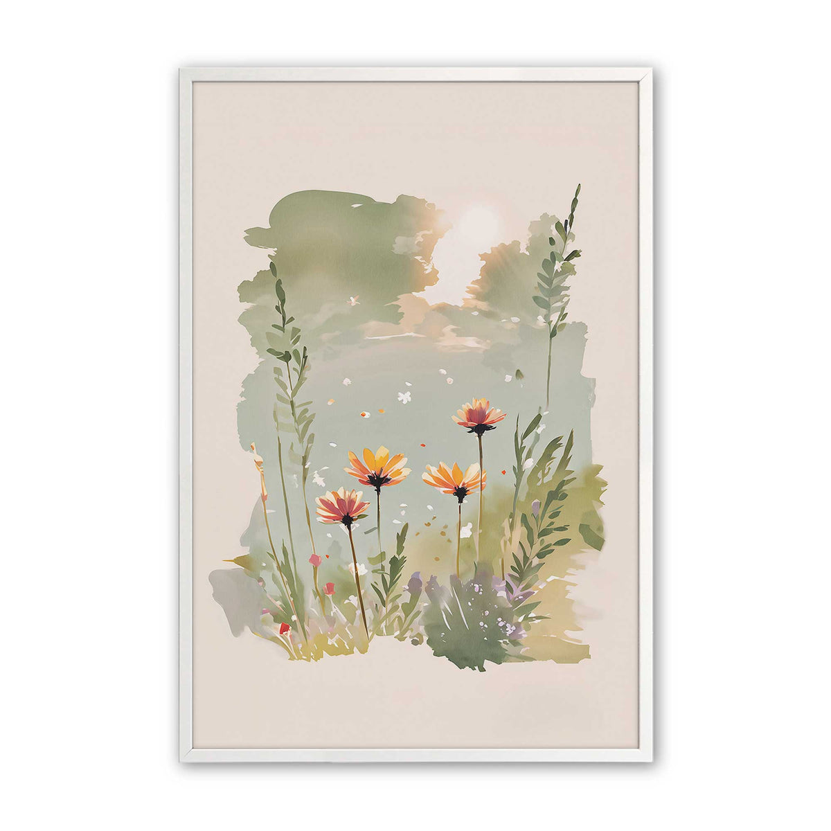 [Color:Opaque White], Picture of art in a Opaque White frame