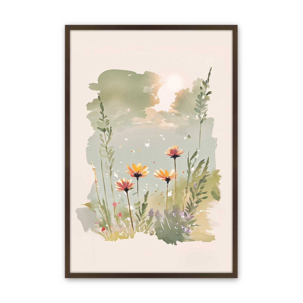 [Color:Belvinder Brown], Picture of art in a Belvinder Brown frame