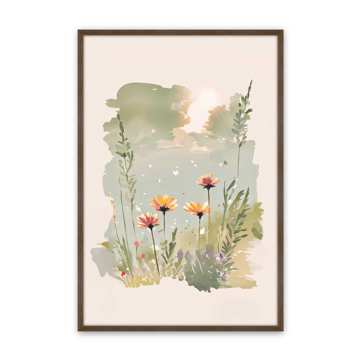 [Color:Walnut], Picture of art in a Walnut frame