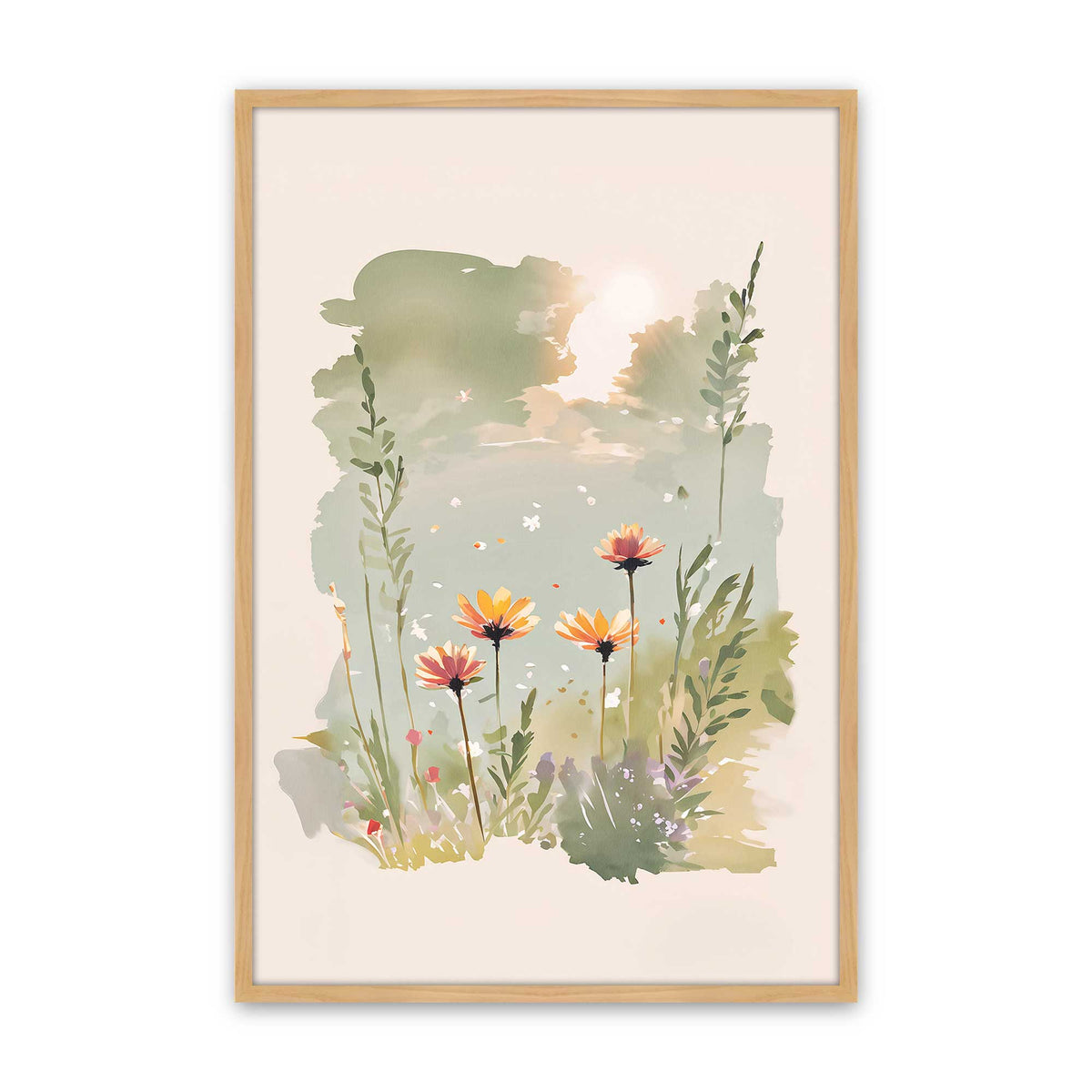 [Color:American Maple], Picture of art in a American Maple frame