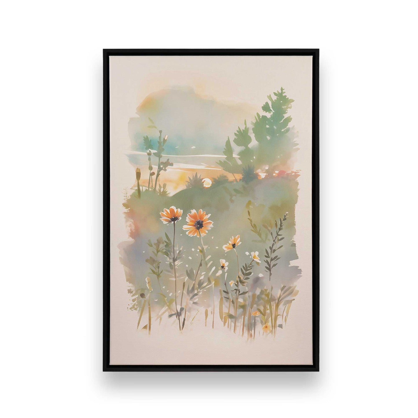 Sunny Flower Days, Set of 3 Canvas Prints