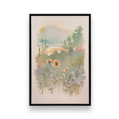 Sunny Flower Days, Set of 3 Canvas Prints
