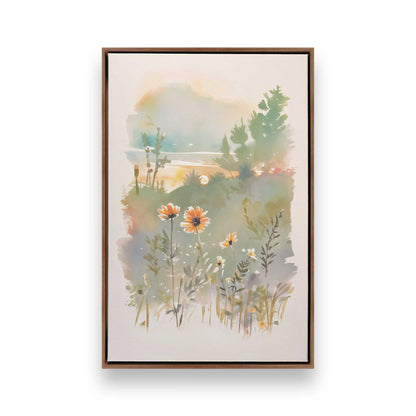 Sunny Flower Days, Set of 3 Canvas Prints