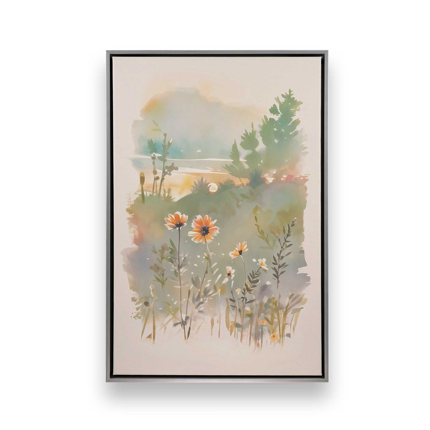 Sunny Flower Days, Set of 3 Canvas Prints