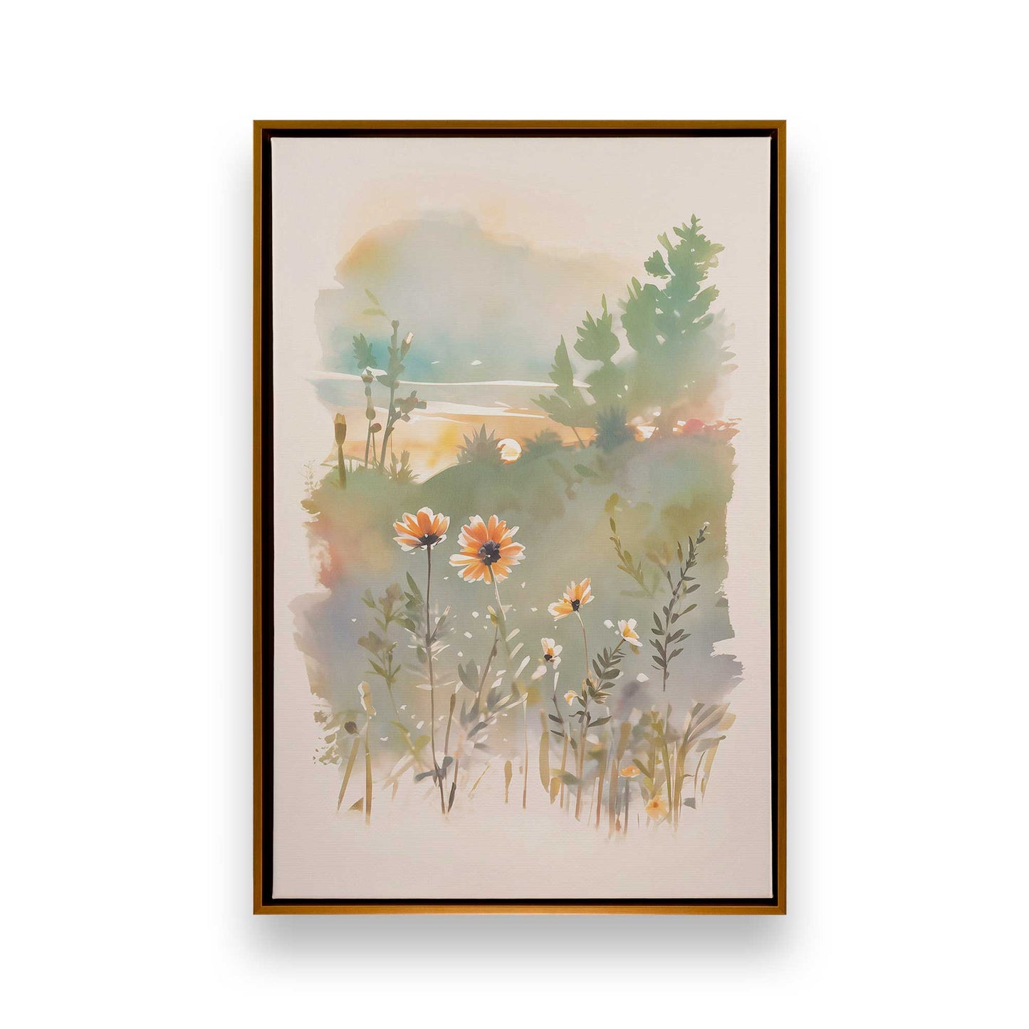 Sunny Flower Days, Set of 3 Canvas Prints