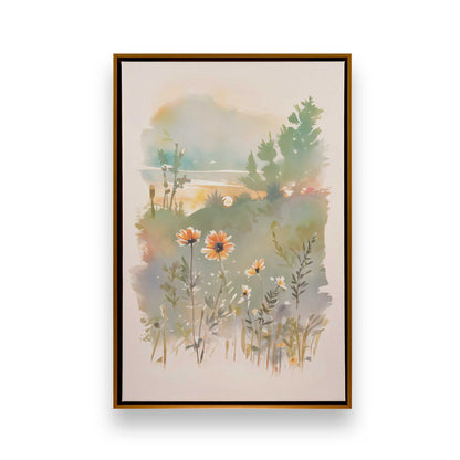 Sunny Flower Days, Set of 3 Canvas Prints