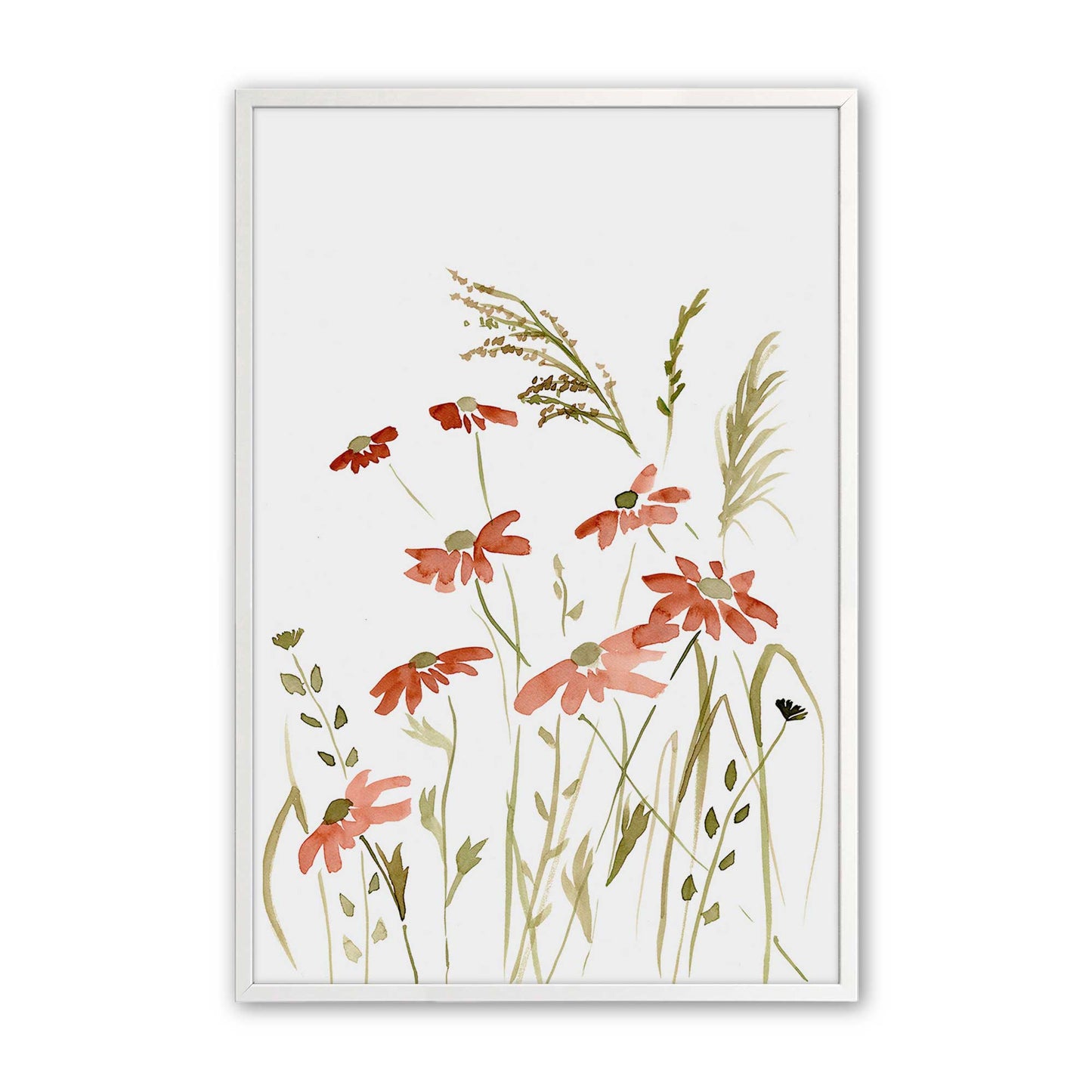 [Color:Opaque White], Picture of art in a Opaque White frame