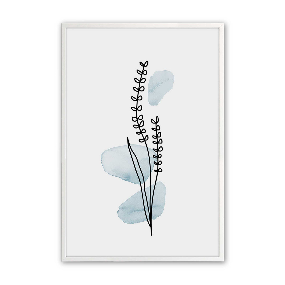 [Color:Opaque White], Picture of art in a Opaque White frame