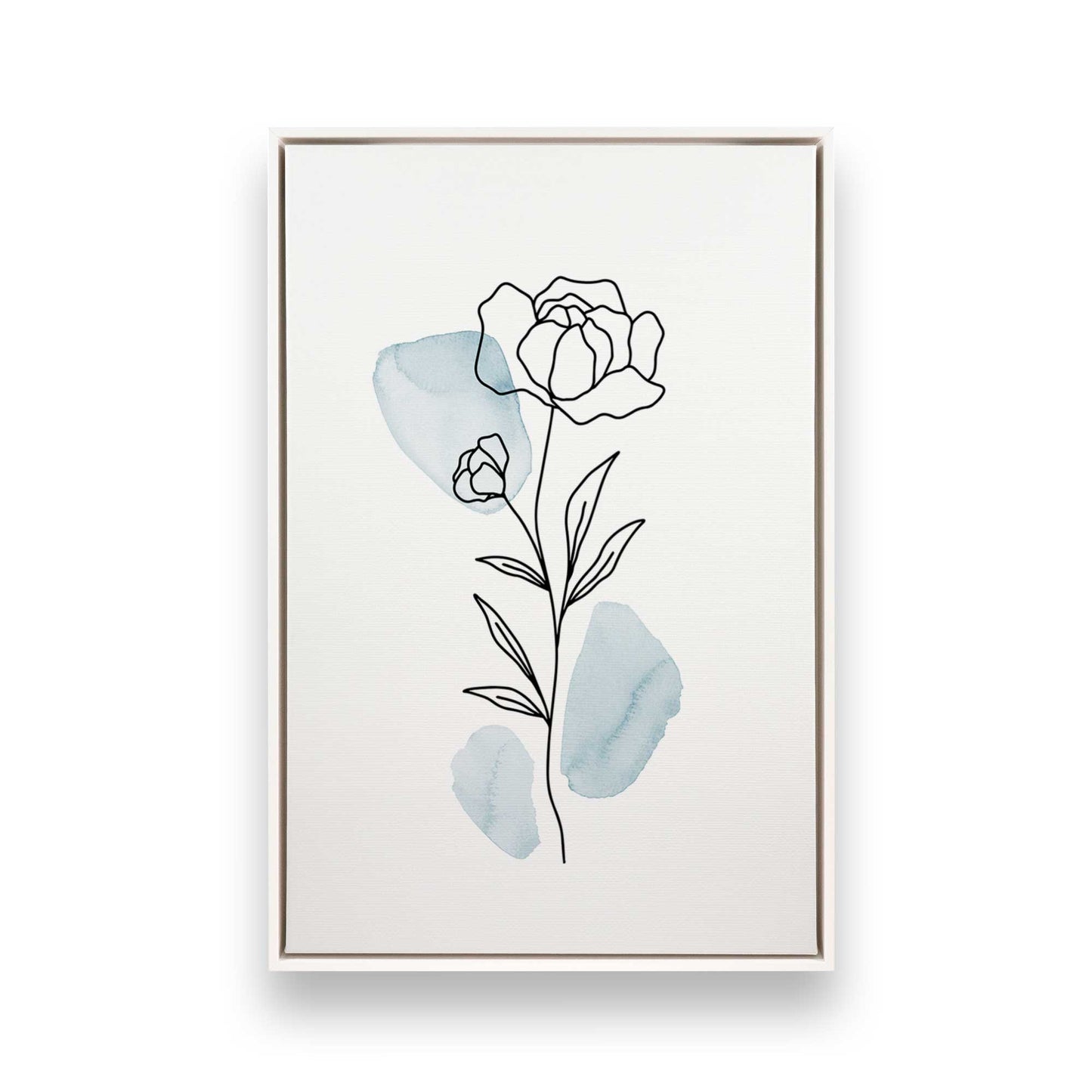 [Color:Opaque White], Picture of art in a White frame