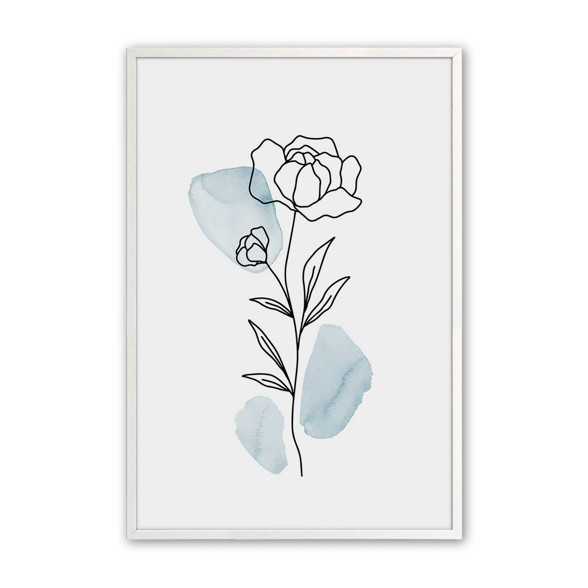 [Color:Opaque White], Picture of art in a Opaque White frame