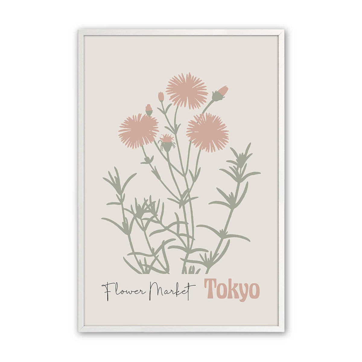 [Color:Opaque White], Picture of art in an Opaque White frame