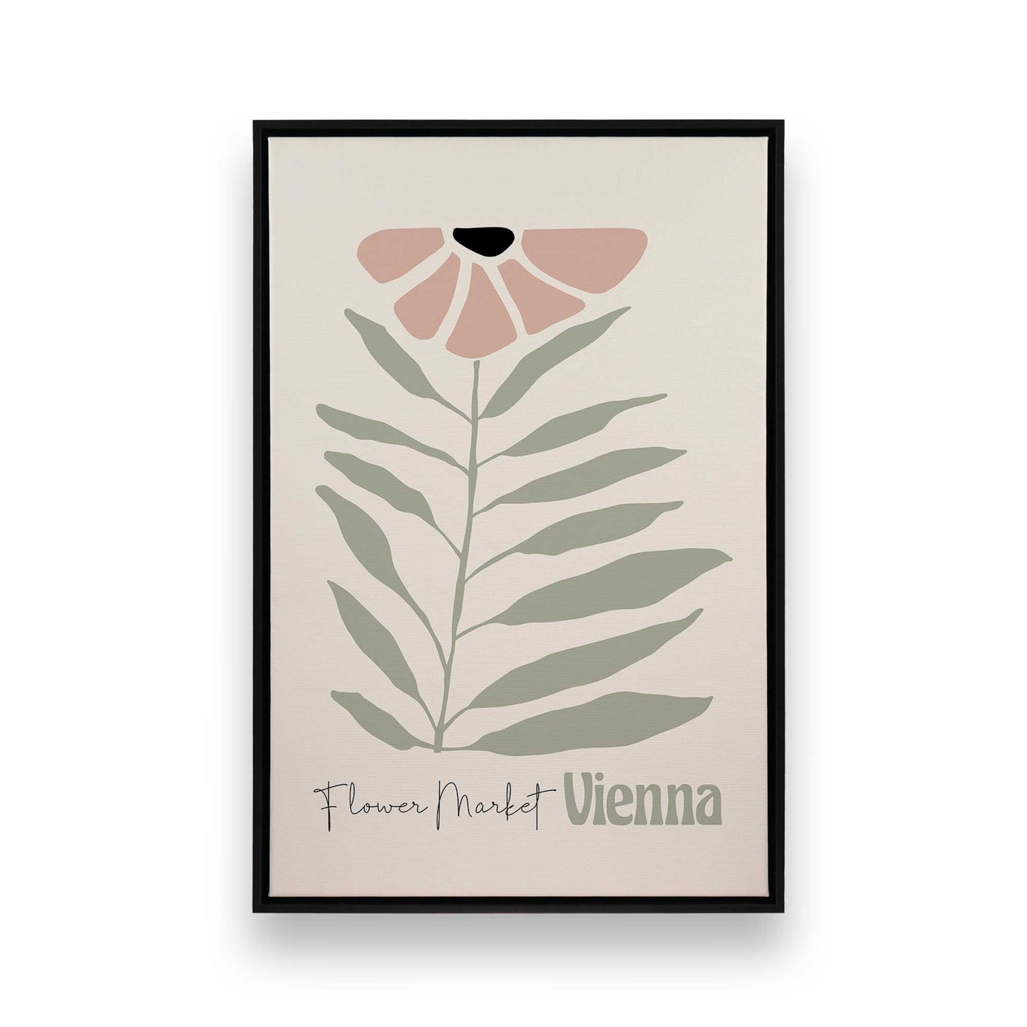 Pink Global Blooms, Set of 3 Canvas Prints